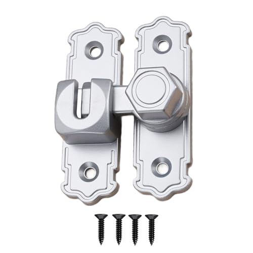 Compact No Security Security Riegel Aluminium Scheunenverriegelungsmechanismus Swing Gate Riegel Für 90/180 Grad Türanwendungen Platz Sparende Scheune Schloss von Geavonyg