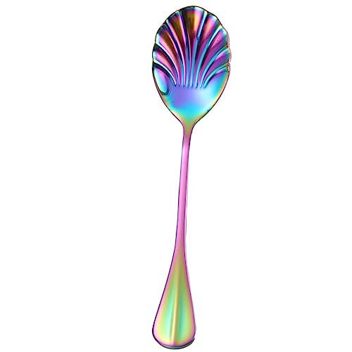 Edelstahlschalenlöffel Löffel Dessert Scoops Für Restaurant Ice Cream Küche Dessert Mischung Serviert Mode Langes von Geavonyg