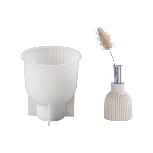 Elegante Europäische Stilstile Gestreifte Vase Formen Hydroponische Pflanze Mit Silikonform Hydrokultur Testrohr Geeignet Für Blütenwellpase Vase Formen Geeignet von Geavonyg