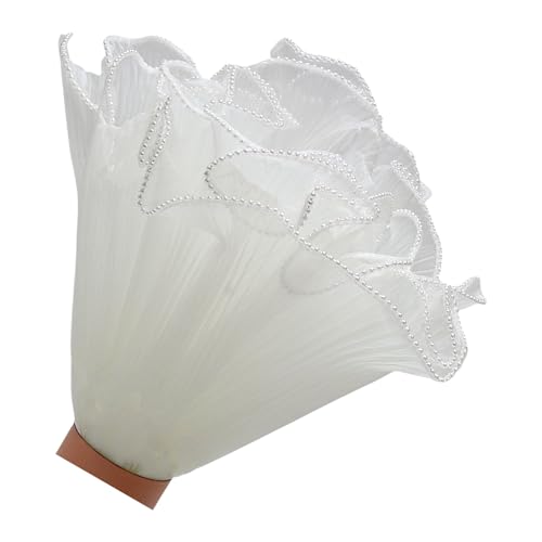 Elegante Weiße Organza Spitzenband Mit Rüschenfaltenverkleidung Für Hochzeitskleiddekorationen Und Bastelprojekte Weißer Tüllstoff Für Kleidungsdekoration Elegante Weiße Organza Spitzenband Mit Rüschenfaltenverkleidung Für Hochzeitskleiddekorationen Und Bastelprojekte Weißer Tüllstoff Für Kleidungsdekoration von Geavonyg