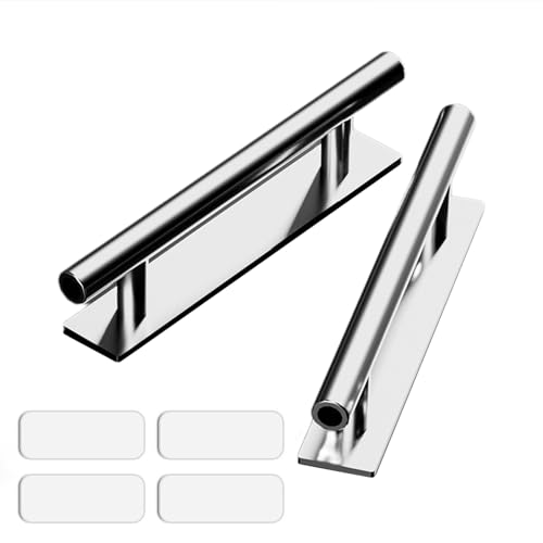 Geavonyg 2 PCs Mehrzweck Möbelgriff Schrankschublade Ziehen Sie Universelle Schrankgriff Selbstklebender Schiebetür Ziehen Sie Plastikschrank Easy Installation Drawer Hardware von Geavonyg