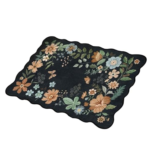 Geavonyg Blumenakzentbodenmatten 60x90 cm Nicht Überrutsche Blumen Teppiche Für Wohnzimmer Esszimmer Oder Bürowaschküchenteppiche Geavonyg Blumenakzentbodenmatten 60x90 cm Nicht Überrutsche Blumen Teppiche Für Wohnzimmer Esszimmer Oder Bürowaschküchenteppiche von Geavonyg
