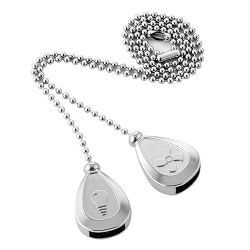 Geavonyg Dekorative Deckenlüfter Pull Ketten Set Metall Strecke Funktionale Und Lichtketten Schnellinstallation Für Die Heimkette von Geavonyg