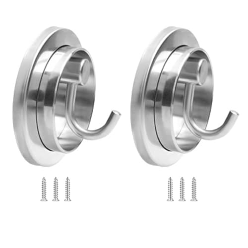 Geavonyg Edelstahl Versteckte Haken 2-Pack Platz Sparende Rotierende Für Tastenhüte & Handtücher Apartmentfreundlicher Rotierender von Geavonyg