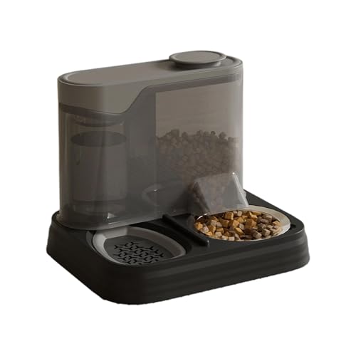 Geavonyg Erhöhte Haustierfutterhäuschen Mit Abnehmbaren Edelstahlschüssel Und Automatischen Wasserspender Katzen Und Hunden Große Kapazität Haustierfuttermittel Mit Abnehmbaren Teilen Geavonyg Erhöhte Haustierfutterhäuschen Mit Abnehmbaren Edelstahlschüssel Und Automatischen Wasserspender Katzen Und Hunden Große Kapazität Haustierfuttermittel Mit Abnehmbaren Teilen von Geavonyg