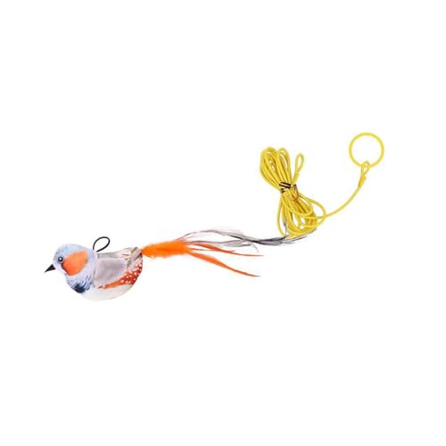 Geavonyg Innenkatzen Unterhaltung Quietschendes Vogelspielzeug Mit Natürlichen Zwitschernden Klang Catmint Für Die Langeweile In Der Innenräume Die Quietschende Vogel Verfolgt von Geavonyg