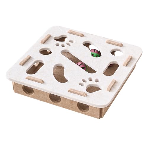 Geavonyg Katzenanreicherungs Puzzlespielzeug Für Kognitive Entwicklung Ungiftiger Filzgewebe Mehrere Löcher Innenspiele Puzzle Box Spiel Interaktives Katzen Spielzeug Geavonyg Katzenanreicherungs Puzzlespielzeug Für Kognitive Entwicklung Ungiftiger Filzgewebe Mehrere Löcher Innenspiele Puzzle Box Spiel Interaktives Katzen Spielzeug von Geavonyg