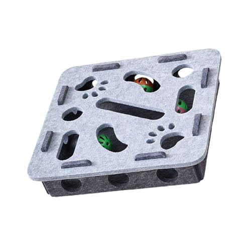 Geavonyg Katzenanreicherungs Puzzlespielzeug Für Kognitive Entwicklung Ungiftiger Filzgewebe Mehrere Löcher Innenspiele Puzzle Box Spiel Interaktives Katzen Spielzeug Geavonyg Katzenanreicherungs Puzzlespielzeug Für Kognitive Entwicklung Ungiftiger Filzgewebe Mehrere Löcher Innenspiele Puzzle Box Spiel Interaktives Katzen Spielzeug von Geavonyg