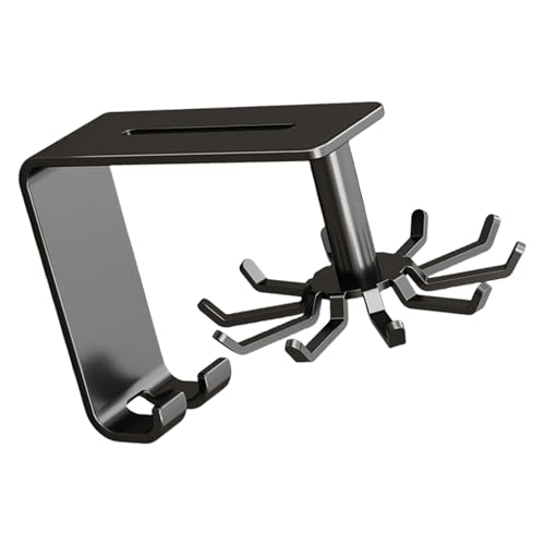 Geavonyg Kohlenstoffstahl Wandmontierte Kleiderbügel Mit Wirtschaft Haken Wasserdichte Küchenutensilien Organizer Home Organisation Zubehör Ko Kohlenstoffstahl Küchenorganisator von Geavonyg