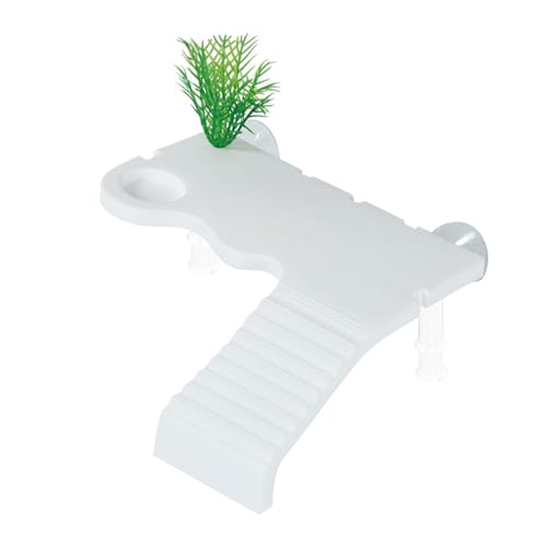 Geavonyg Kunststoffschildkrötenterrassen Mit Saugnäpfeln Transparente Turtles Ack Plattform Zur Verbesserung Der Dekoration Von Wassertanks Für Die Haustieraktivität von Geavonyg