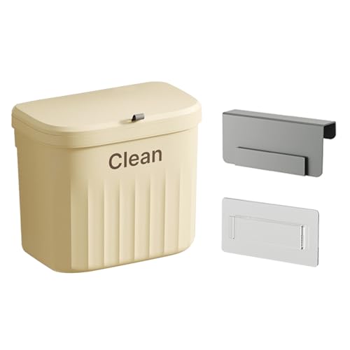 Geavonyg Müll Montierte Mülleimer Mit Deckelabfällen 8.5/12 L Küche Hängende Müllmüll Recycling Müllmüll Müllkorb Mit Deckel von Geavonyg