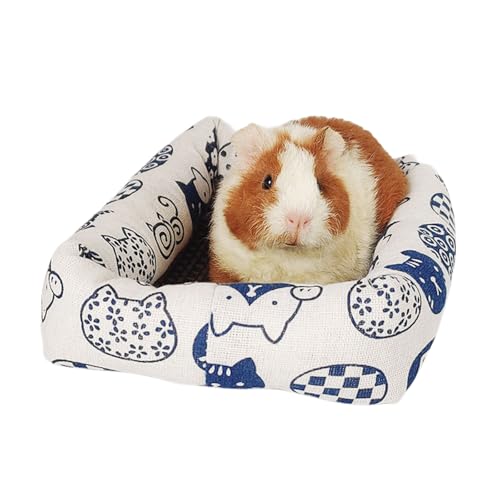 Geavonyg Natürliches Weiches Bett Schlafmatte Weiche Pad Spielzeug Für Kleine Tierische Mausbett Hamster Kaninchen Kissen Käfigkissen Hamster Stuhl von Geavonyg