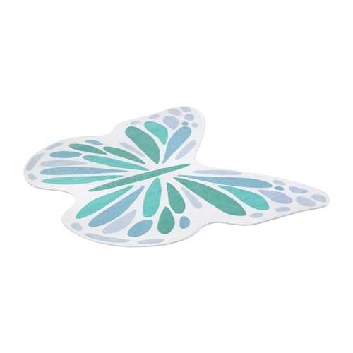 Geavonyg Nordics Light Luxurys Schmetterling Teppiche Moderne Wohnzimmer Dekoration Teppiche Großer Bereich Schlafzimmer Dekoration Nachtteppich Nonslip Teppich von Geavonyg