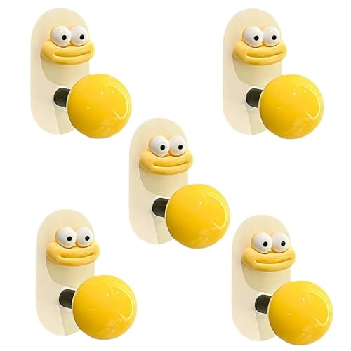 Geavonyg Packung 5 Badezimmer Haken Einfache Installation Hanging Haken Für Handtücher Und Kleidung Dekorative Plastikkleidungssteine ​​farbenfrohe Badezimmerzubehör von Geavonyg