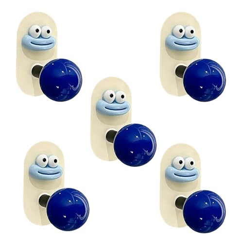 Geavonyg Packung 5 Badezimmer Haken Einfache Installation Hanging Haken Für Handtücher Und Kleidung Dekorative Plastikkleidungssteine ​​farbenfrohe Badezimmerzubehör von Geavonyg