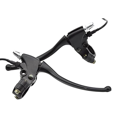 Geavonyg Skateboard Fahrradbremsen Hebel Haltbar 2 Drähte Links Rechts E Fahrrad Elektrelbremshebel Ersatzteile 2x Notbremsgriff Baugruppe Abdeckkabel Für Parkstiefel Ersatzhalter von Geavonyg