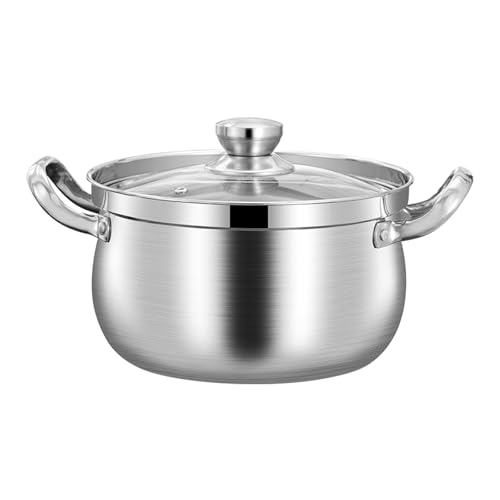 Geavonyg Suppentöpfe Mit Glasdeckel Edelstahl Kochen Pfanne Topf Milchpfanne Stockpot Zum Kochen Von Subt Leicht Zu Verwenden Küchenwerksaug Geavonyg Suppentöpfe Mit Glasdeckel Edelstahl Kochen Pfanne Topf Milchpfanne Stockpot Zum Kochen Von Subt Leicht Zu Verwenden Küchenwerksaug von Geavonyg