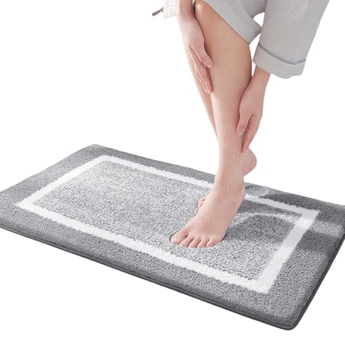 Geavonyg Verdickte Antislip Bad Matte Super Saugle Teppich Für Toilette Und Eingangsbereich Antiskid Teppich Verdickte Absorbierende Fußmatte Nonslip Bad Matte von Geavonyg