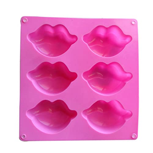 Handgefertigtes Silikon Fondantform Kreativer Süßer Lippenschokoladenzuckerhandwerk Schimmelpilze Seifenharzhandwerkzeuge GI Kuchen Dekorationswerkzeuge Und Vorräte von Geavonyg