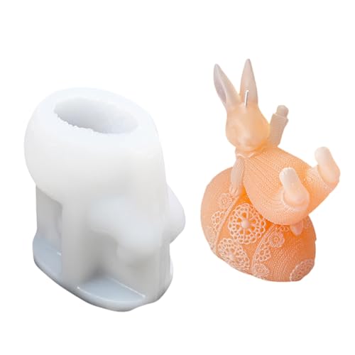 Kaninchenharzform Kaninchen Kerze Silikonform Guss Handgemachte Kerzenheimdekorationen Kaninchenharzform Kaninchen Kerze Silikonform Guss Handgemachte Kerzenheimdekorationen von Geavonyg