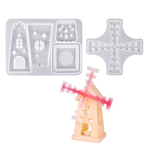 Kerzenzubehör Formen Halterform Rotierende Windmühlenformhalterung Perfekt Für Handgefertigtes Kerzenharzharz von Geavonyg