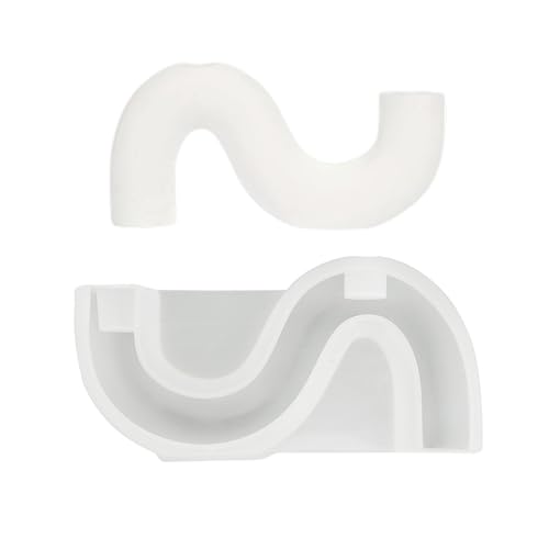Kreative Silikonkerze Bildet Elegante Gewölbte Form Kerze Ornament Schimmel Einfache Freisetzungswerkzeuge Zum Handwerk Von Silikonformen Für Gips Und Harz von Geavonyg