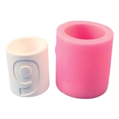 Kreative Zahlenkerzenhalter Form Handliche Silikonform Für Handwerk Von Zement Kerzenständer Mit Zahlenmuster Geburtstagsfeier von Geavonyg