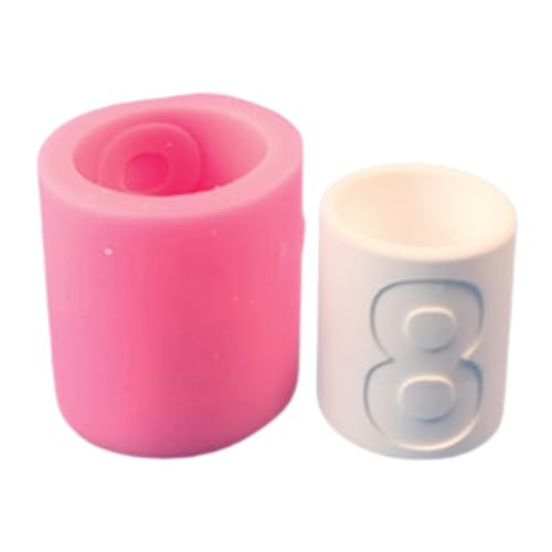 Kreative Zahlenkerzenhalter Form Handliche Silikonform Für Handwerk Von Zement Kerzenständer Mit Zahlenmuster Geburtstagsfeier von Geavonyg