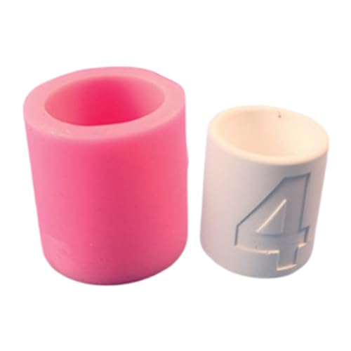 Kreative Zahlenkerzenhalter Form Handliche Silikonform Für Handwerk Von Zement Kerzenständer Mit Zahlenmuster Geburtstagsfeier von Geavonyg