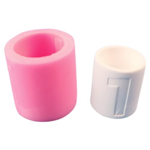 Kreative Zahlenkerzenhalter Form Handliche Silikonform Für Handwerk Von Zement Kerzenständer Mit Zahlenmuster Geburtstagsfeier von Geavonyg