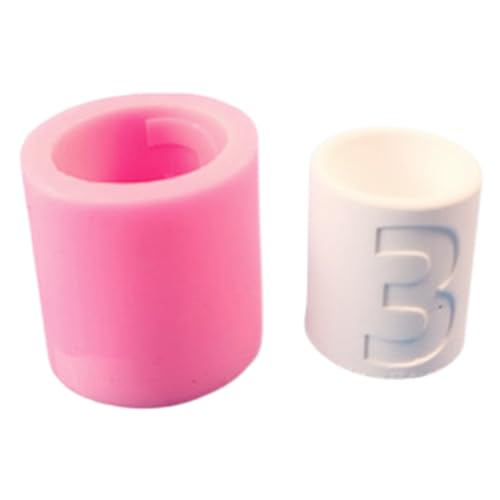 Kreative Zahlenkerzenhalter Form Handliche Silikonform Für Handwerk Von Zement Kerzenständer Mit Zahlenmuster Geburtstagsfeier von Geavonyg