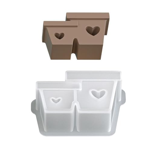 Kreatives Herzform Silikonform Schmuckzeugwerkzeug Mit Glatten Oberflächen Für Harzzement Handwerk Und Pflanzer Basteln Hohl Herz Silikonform von Geavonyg