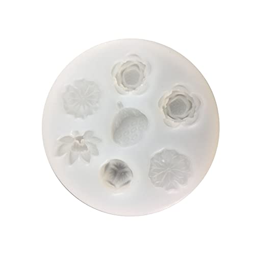 Lotusblattform Silikon Flexible Lebensmittelqualität Schimmel Ton Harz Keramik Süßigkeiten Fondant Candy Chocolate Seife Schimmelpilze Formen Zum Backen Für Dekorationen Kuchen Dekorieren von Geavonyg