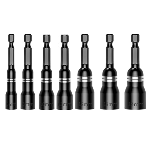 Magnetische Nussschraubendreher Buchse Bit Für Kraftbohrer Hexagonal Shank Treiber Adapterschlüssel Werkzeug Teile Zubehör Sechseckige Set von Geavonyg