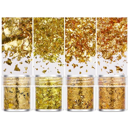 Nachahmung Goldflocken Für Malerei Und Schmuck Machen Sie Pailletten Glitter Confettis Brillant Handwerker Harz von Geavonyg