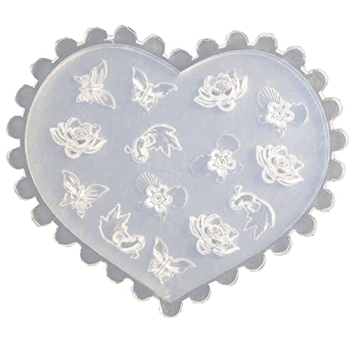 Nägelkunst Silikonform Schleife Für Schmetterlingsblüten Entwürfe Dekorationen Schnitzform Schimmel Templat Nagelkunstvorlagen Für Üben von Geavonyg