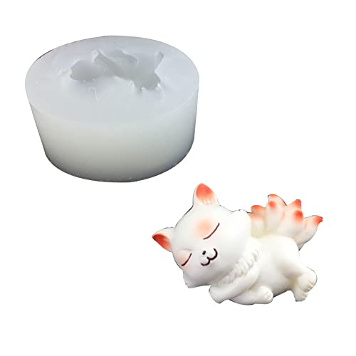 Neun Schwanzfüchse Silikonform Epoxidharz Schimmel Kerzenform Tisch Ornament Making Werkzeug Für Handwerksmittel Füchse Schimmel Für Kerzenschmuck von Geavonyg