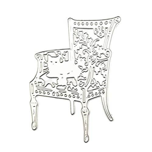 Retro Für Katze Liegestuhl Spitze Metall Schneidstirme Stürze Schablone Scrapbooking Prägewerkzeugpapierkarte Album Templa Metall Schneidstirme Sterbe Frei von Geavonyg