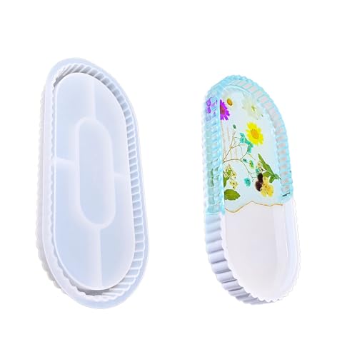 Runde/ovale Formharzschalenformen Für Epoxidschmuckkerzenhalter/runde Teller Silikonform Silikonform Runde/ovale Formharzschalenformen Für Epoxidschmuckkerzenhalter/runde Teller Silikonform Silikonform von Geavonyg