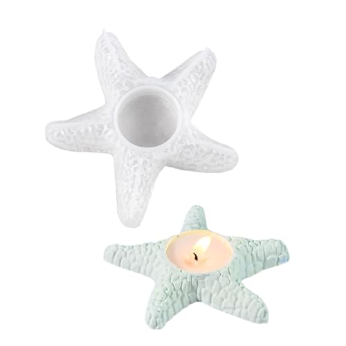 Sea Star Silicon Formen Ozean Themed Silikonkerzenhalter Formen Für Epoxidharz Kerzenständer Teelichthalter Temperaturbeständig von Geavonyg