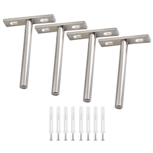 Set Von 4 Regalhalterungen Mit Schrauben Zuverlässig Und Langlebige Installationslösung Vielseitige Montagehalterung Möbelzubehör von Geavonyg
