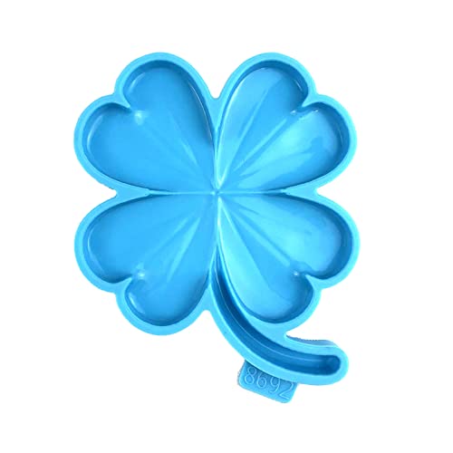 Silikon Vier Blattgras Untertierung Schimmel Multipurpose Dekorative Form Für Gipssecken Kerze Gips Epoxidharz Liefert Silikongetränk Untersetzerform Schimmel von Geavonyg