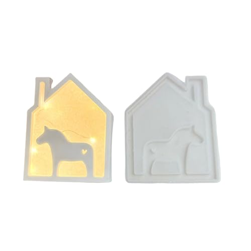 Silikonform Für Erstellen Einzigartiger Hausnachtlicht Ornament Für Handwerksprojekte Und Kreative Häuser Dekoration Häuser Dekoration Schimmel von Geavonyg