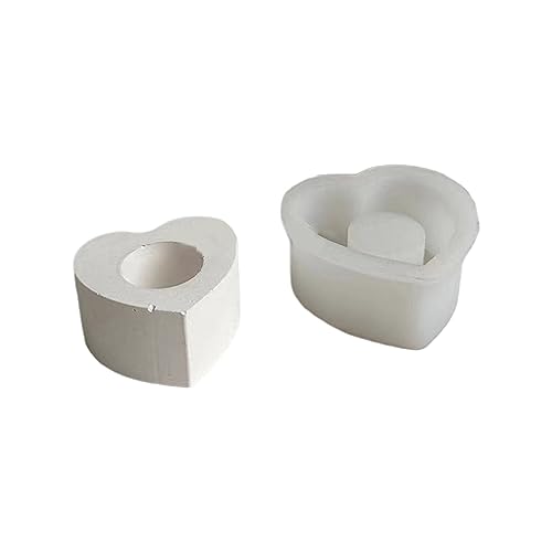 Soft Silikonform Epoxidharz Gips Gusswerkzeug Für Liebe Herzförmige Aromatherapie Kerzenhalter Tischplatte Dekore Silikonform Für Kerzenherstellung von Geavonyg