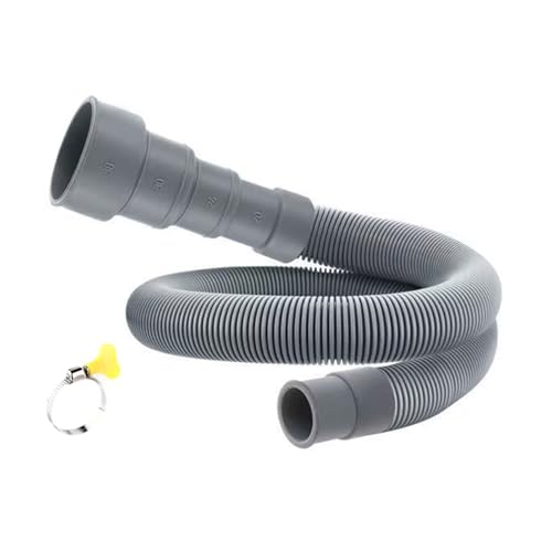 Starkes Stahlgummi Waschmaschinenverlängerungsschlauch Flexibler Ausgedehntes Entwässerungsrohr Für Automatische Waschmaschinen Verwenden Sie Verstärkte Wäscherei Abflussschlauchverlängerung von Geavonyg