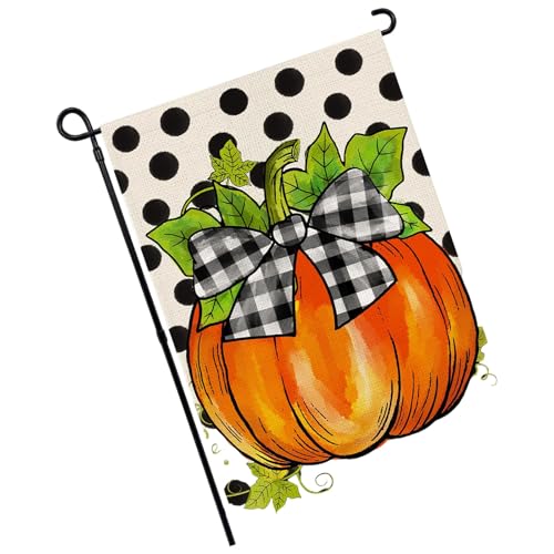 Urlaubsgarten Standard Thanksgiving Deck Freien Freien Gebrauch Dauerhafte Sackleinen Traditioneller Plan Dynamisches Dynamik Thanksgiving Garden Schild von Geavonyg