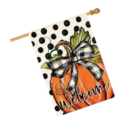 Urlaubsgarten Standard Thanksgiving Deck Freien Freien Gebrauch Dauerhafte Sackleinen Traditioneller Plan Dynamisches Dynamik Thanksgiving Garden Schild von Geavonyg