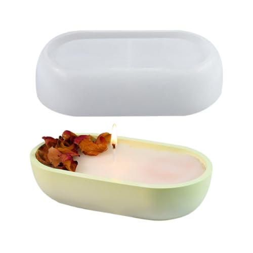 Vielseitige Silikonkerzenbehälterform Zartes Silikonhandwerk Für Runde Gestreifte Betonkerzenhalter Und Vase Harz von Geavonyg