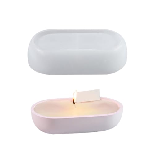 Vielseitige Silikonkerzenbehälterform Zartes Silikonhandwerk Für Runde Gestreifte Betonkerzenhalter Und Vase Harz von Geavonyg