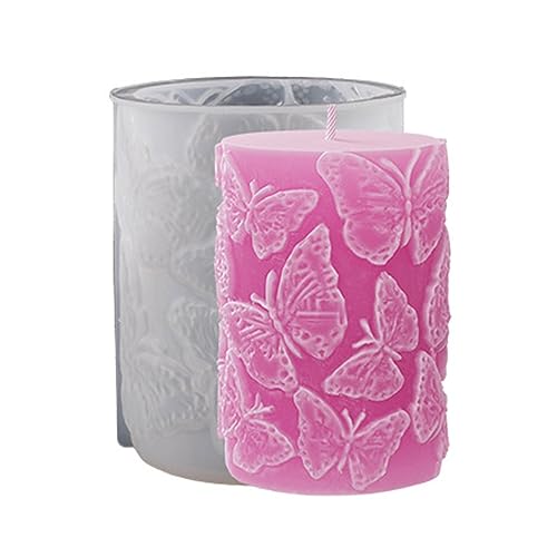 Zylindrische Silikonform Epoxidharzform Tisch Ornament Form Duft Kerzenpflaster Machen Sie Werkzeug Leicht Zu Reinigen Zylindrische Silikonform von Geavonyg